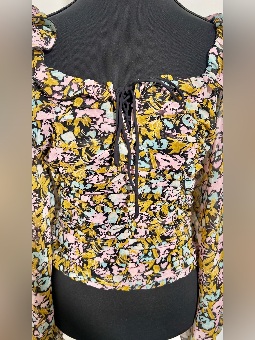 Free People Mabel Printed Blouse Size XS - Picture 13 of 16